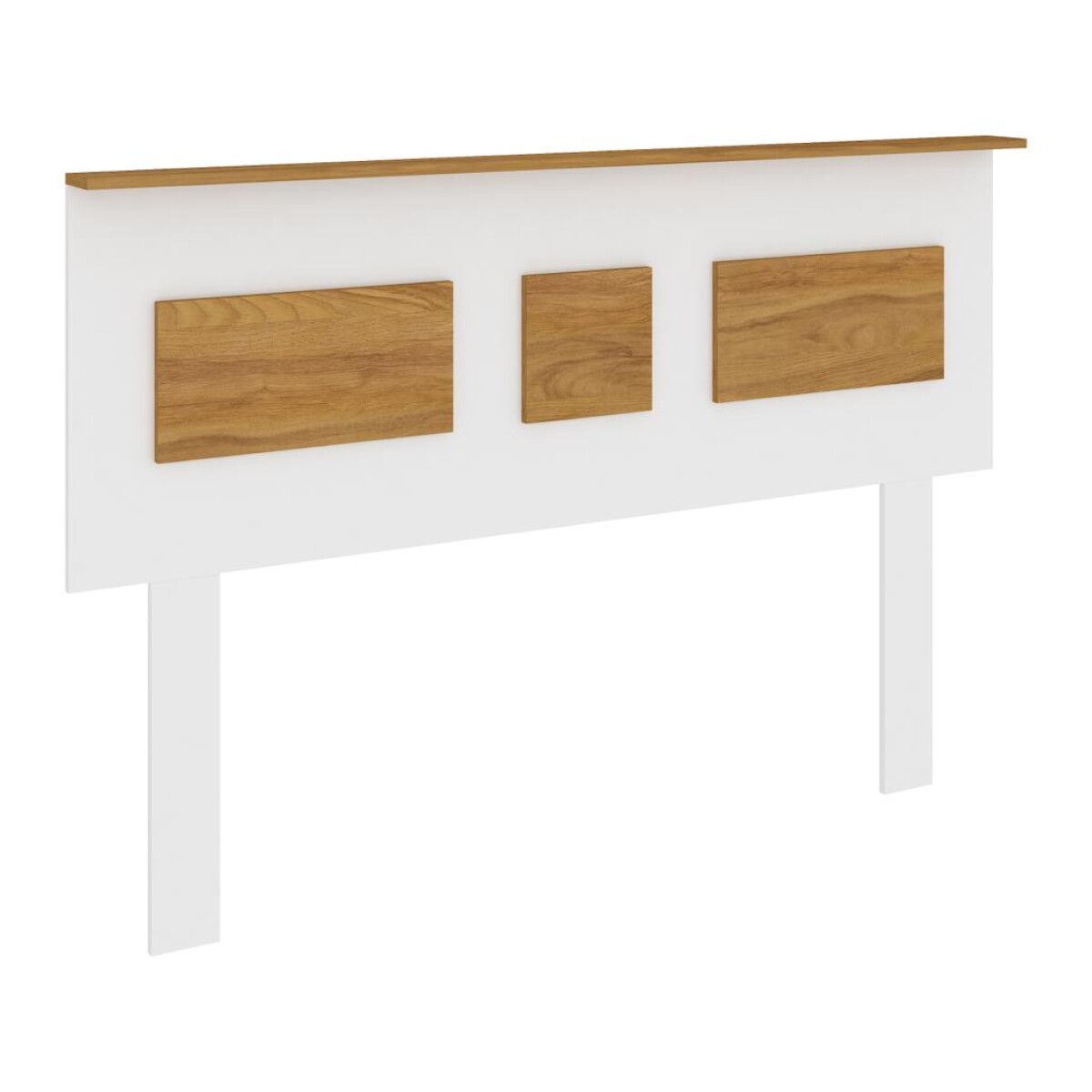 Respaldo cabeza sommier 2 palzas 160cm mdp blanco wood - 1605BLANCONOGAL 