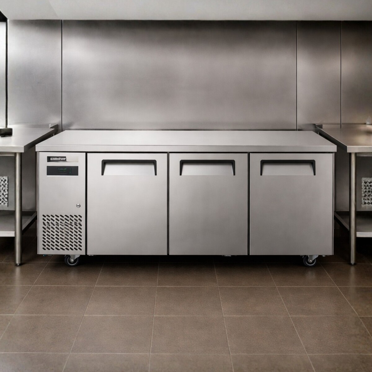 Freezer Bajo Mesada 380 Litros con 3 Puertas 