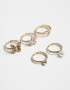 Anillos Infantiles Con corazón Set De Anillos Infantiles - Dorado