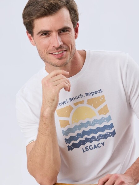 T-SHIRT LEGACY 6154 BLANCO