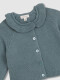 Chaqueta Cuello Volante Azul
