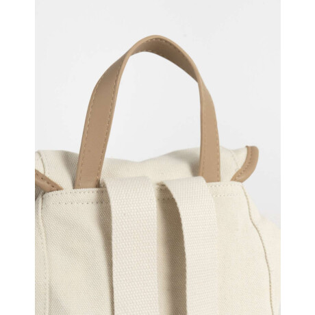Mochila Canvas Solapa Blanco Crudo