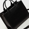 Cartera de mano Capri en cuero vegetal liso Negro