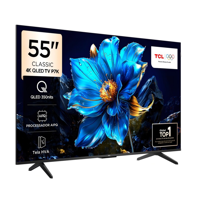 Televisor inteligente Tcl Qled 55 55p7k 4K UHD Google TV Televisor Inteligente Tcl Qled 55 55p7k 4k Uhd Google Tv