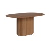 Mesa de Comedor 1.6 Oval - Línea Manhattan Marrón