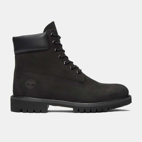 6 Inch Lace Up Waterproof - Hombre Black