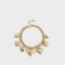 Pulseras Flexibles Con corazón Pulsera Multidijes Corazones - Dorado
