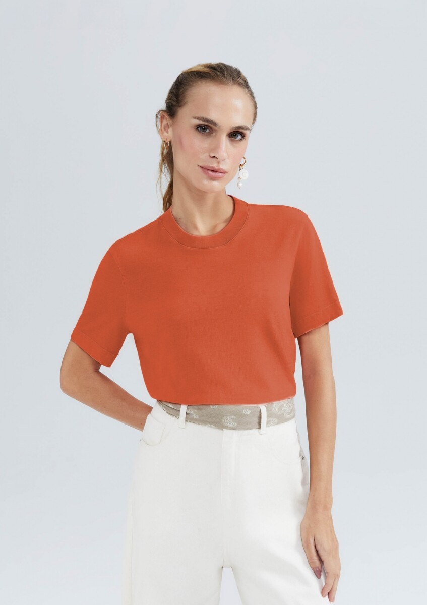 CAMISETA MANGA CORTA - NARANJA 