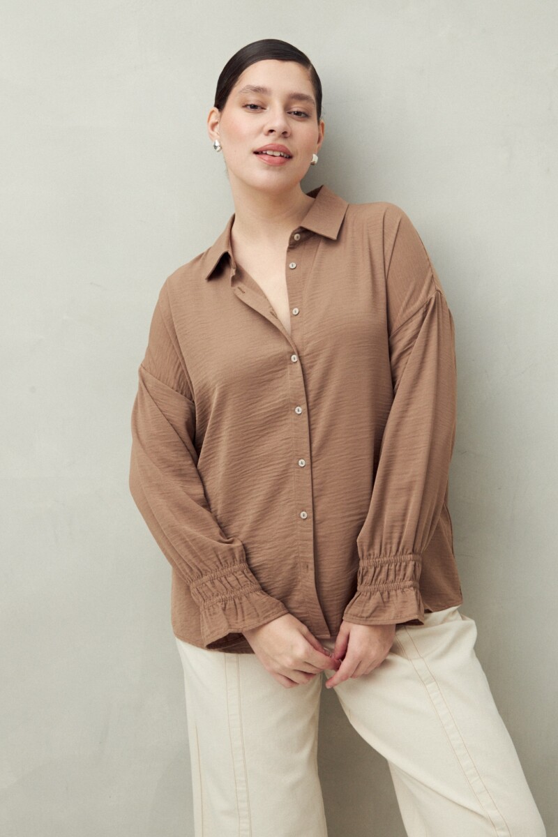 CAMISA BURBUJA Marron