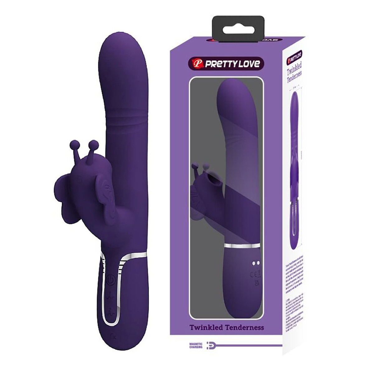 Vibrador 4 en 1 Twinkled Tenderness Pretty Love - Violeta 