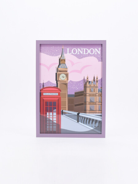 CUADRO ILUSTRATIVO LONDON ESTAMPADO 1
