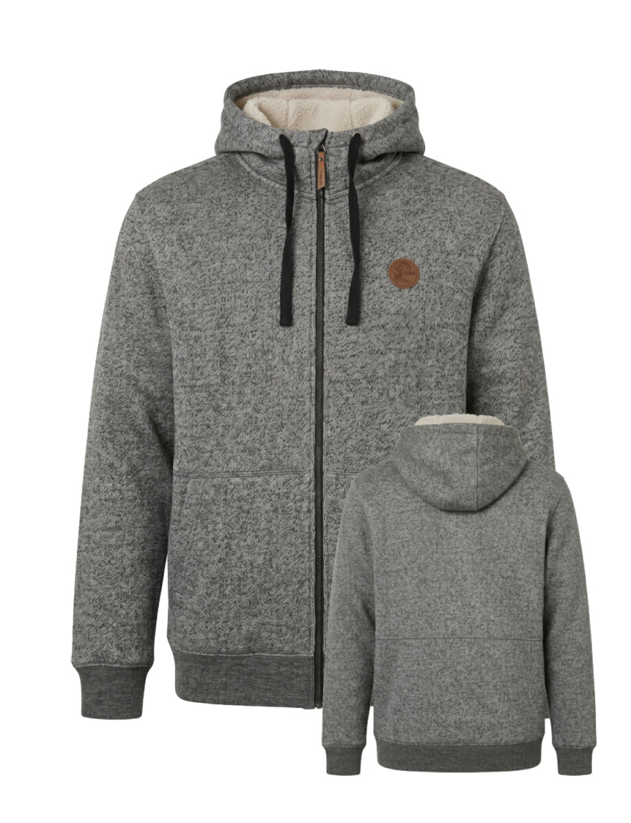 Campera O'Neill Melange Texture - Gris Oscuro 