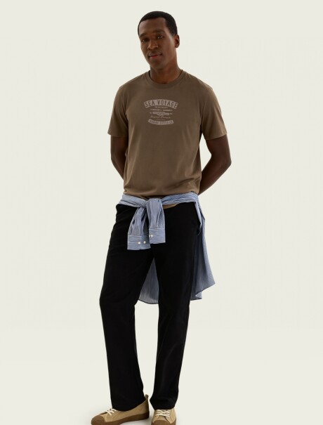 CAMISETA MANGA CORTA CON ESTAMPA VERDE