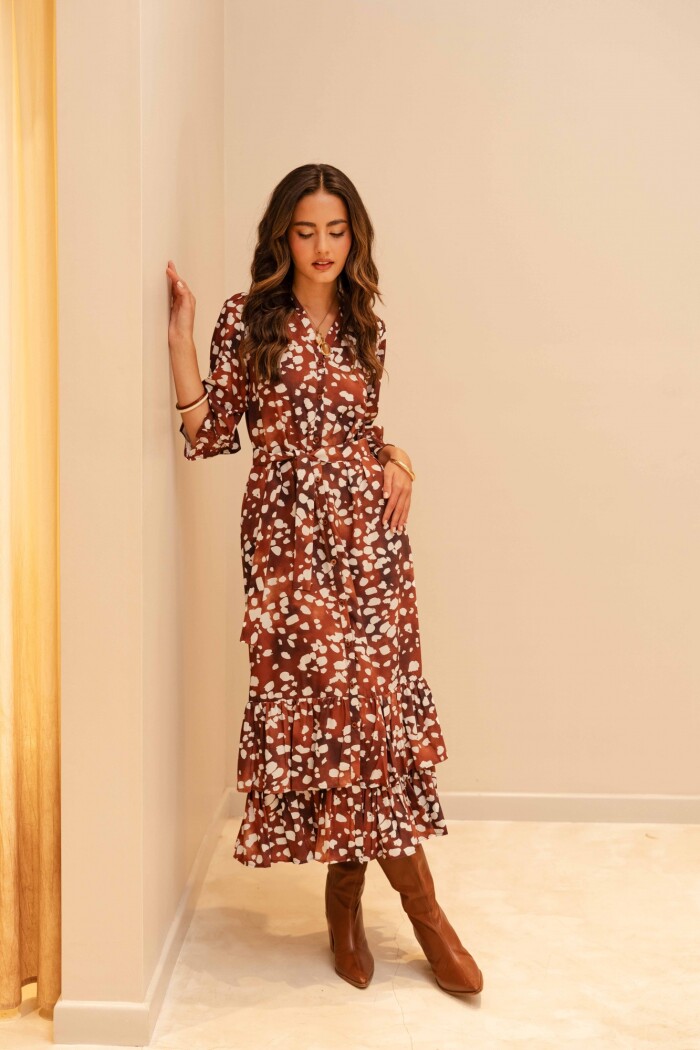 CAMISERO EMILY MAXI COCOA DOE PATCH CAMISERO EMILY MAXI COCOA DOE PATCH