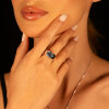 Anillo Iris de plata 925 con topacio azul Anillo Iris de plata 925 con topacio azul
