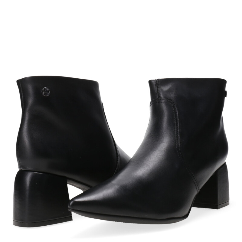 Botas de Mujer Bottero en punta de cuero Negro