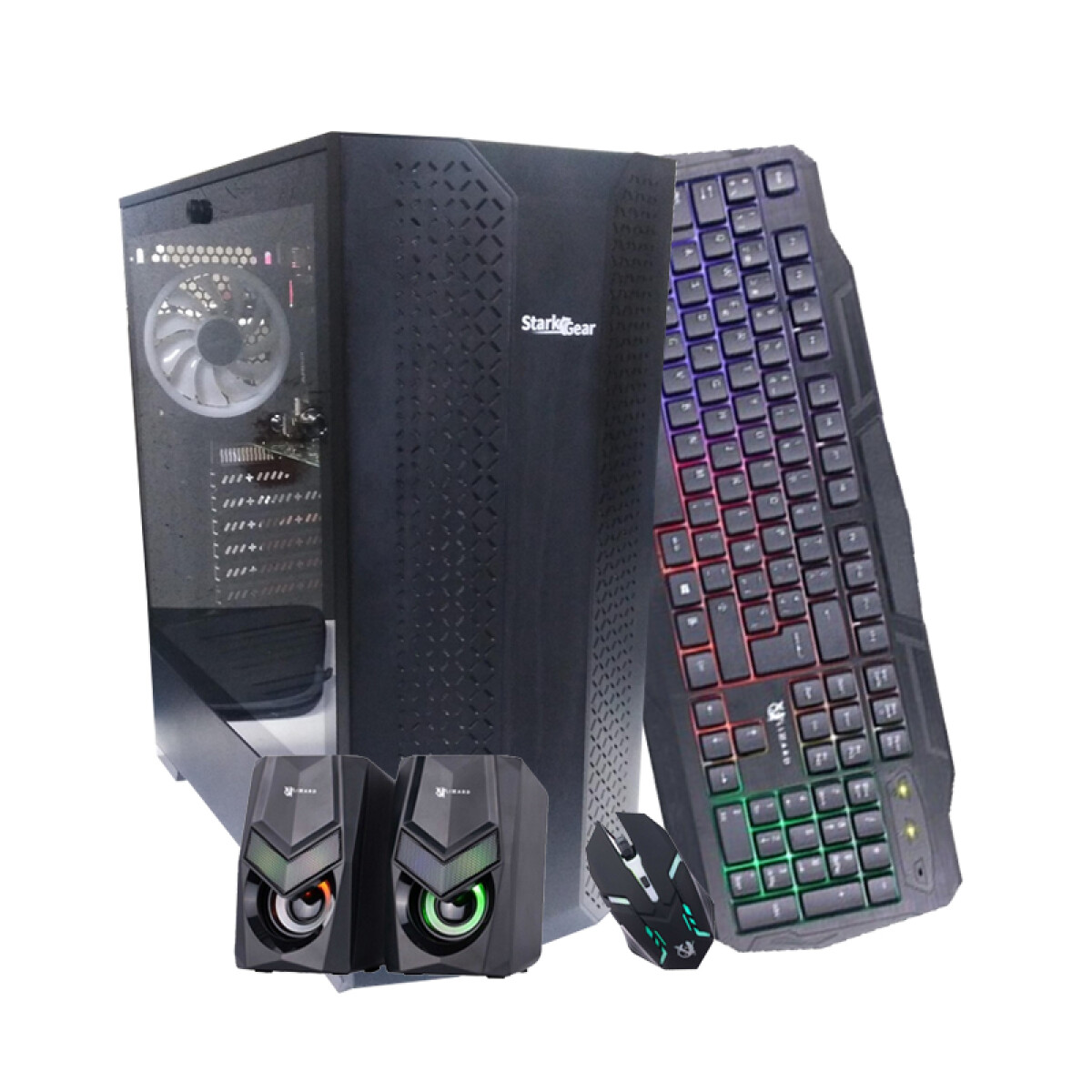 PC GAMER Reacond. AMD Ryzen 5 4600G. RAM 8GB. Disco Sólido NUEVO 480GB. Tarjeta Rx 550 4GB. Win11 