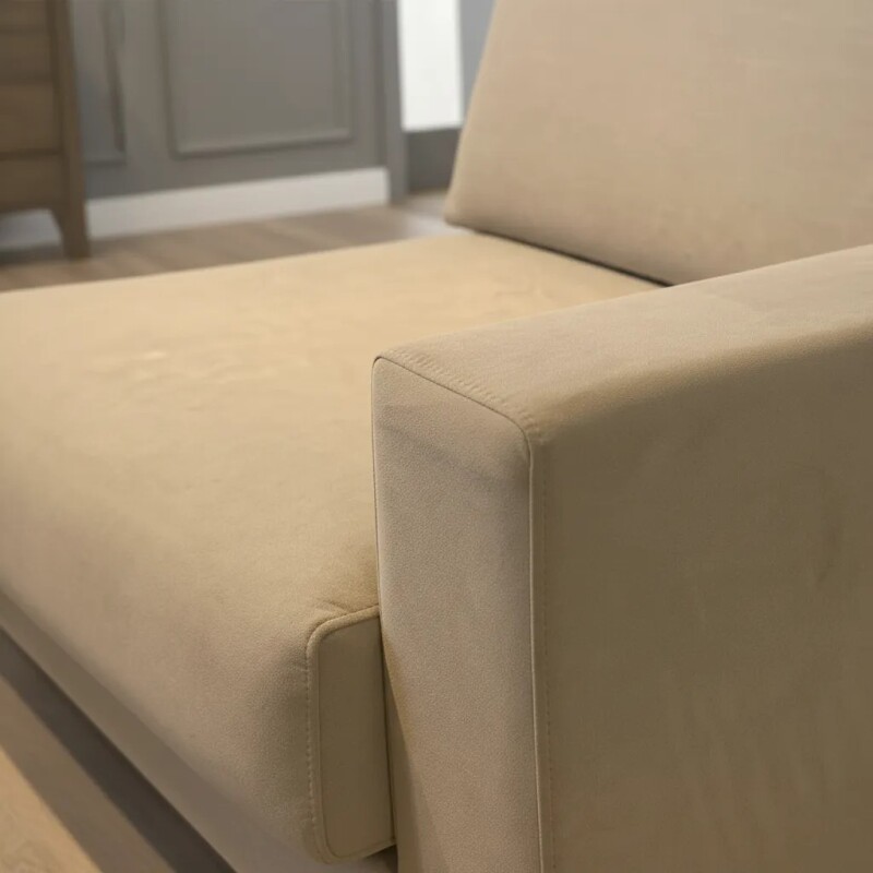 Sofa 3 Cuerpos - Tela Lavable - Color Beige Sofa 3 Cuerpos - Tela Lavable - Color Beige