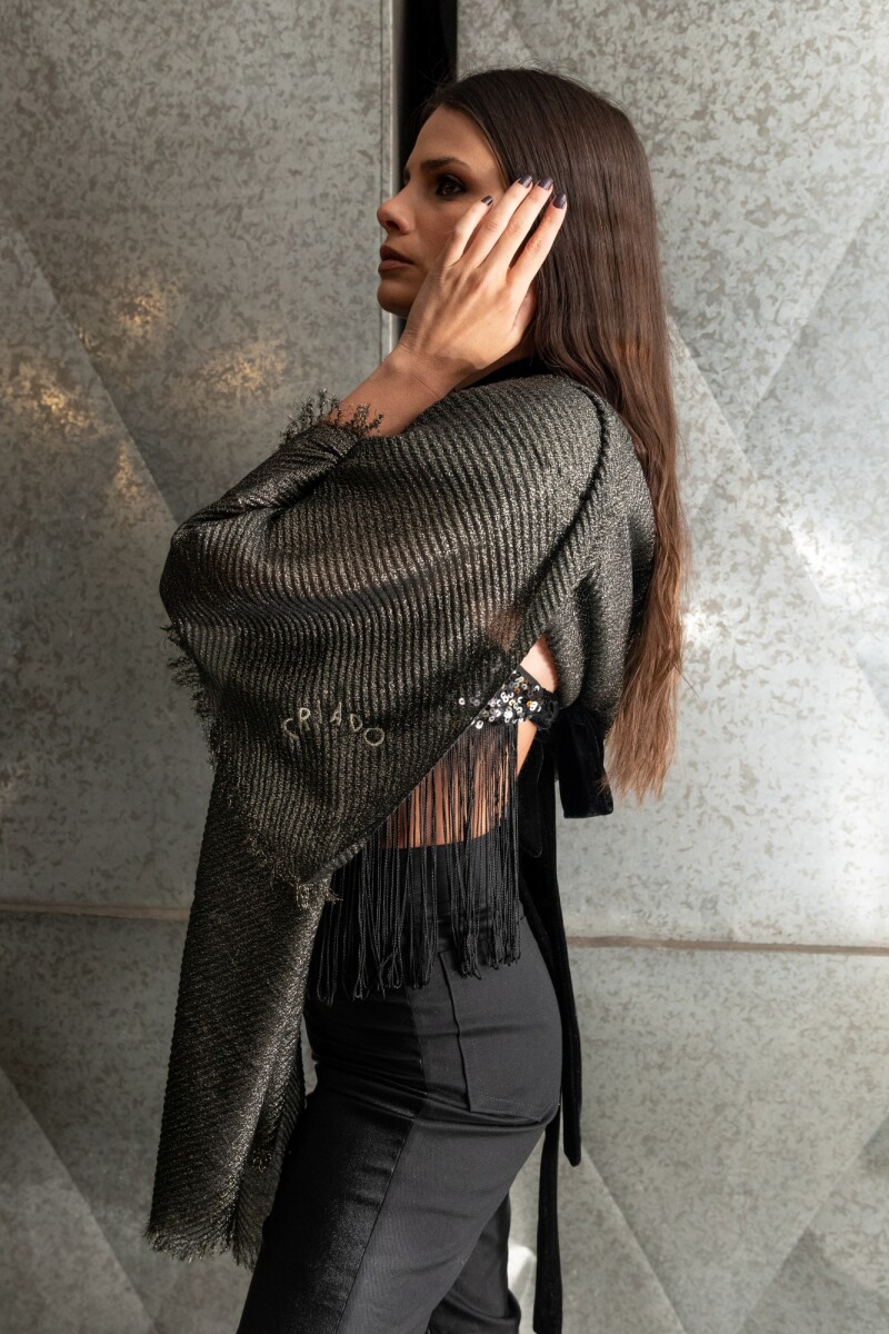Pashmina Festtag NEGRO