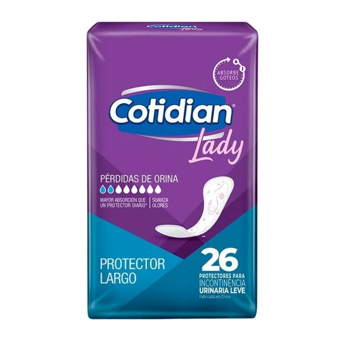 Cotidian Lady protector largo x26 unidades 