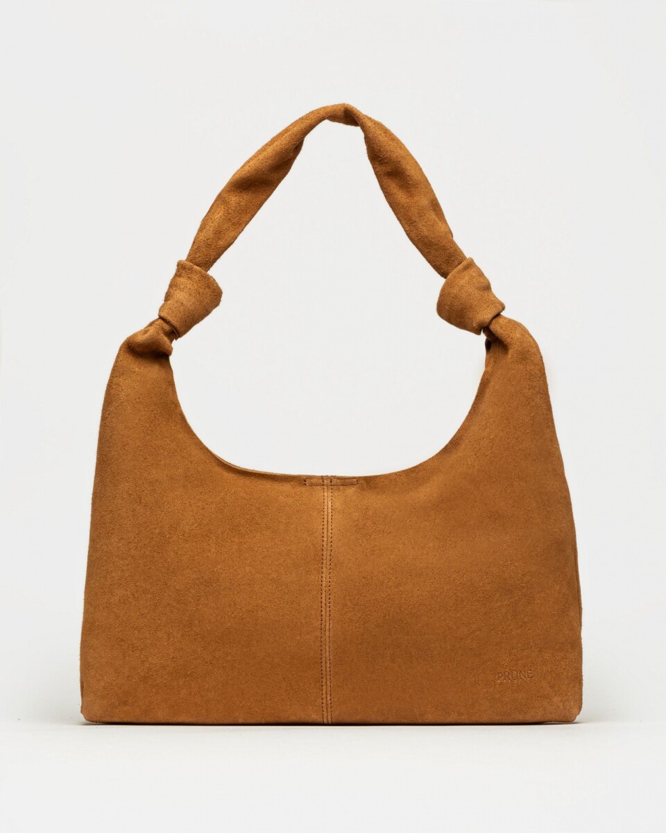 Cartera al hombro Juana en Cuero Gamuza - Cuoio 