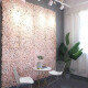 Cerco Decorativo Flores 1*3M Rosa
