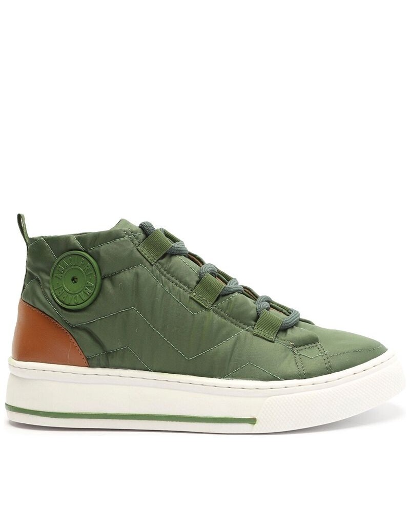 Champion Verde Acordonado Con Suela Blanca U