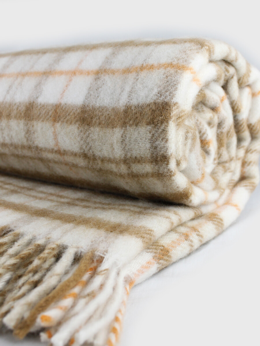 Manta 100% Lana - Cuadros 