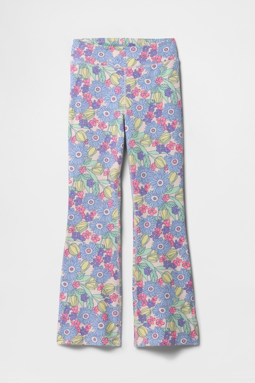 Calza Flare Niña Floral Print
