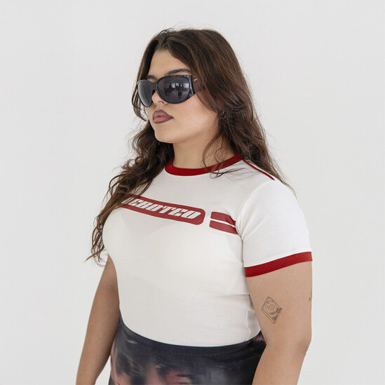 Remera Pulau Beboteo Baby Tee Blanco