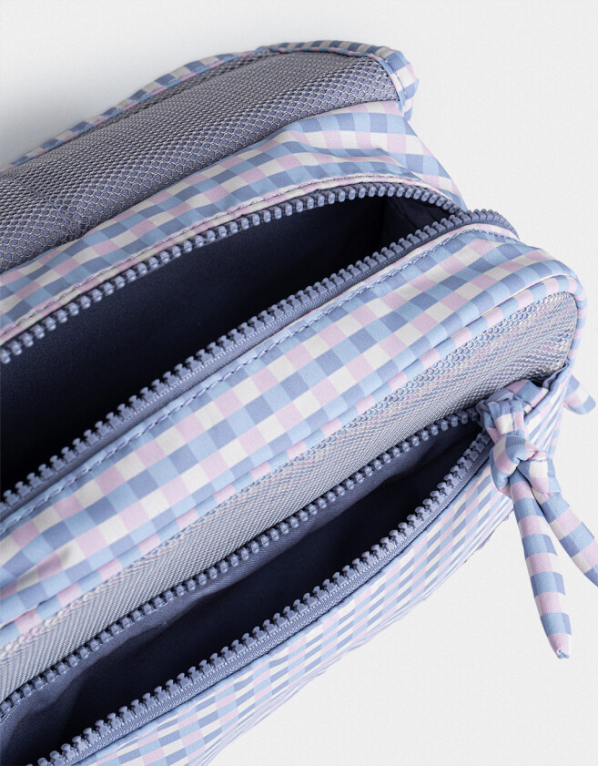 Porta Cosméticos Portacosméticos "in My Wellnes Era" - Estampado Geometrico