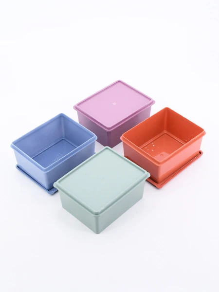 CONTENEDOR SET 4 PCS MULTICOLOR