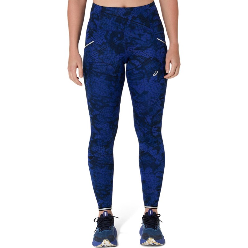 Leggings Running Road Lite-Show Tight Mujer Performance Black/dark Cobalt