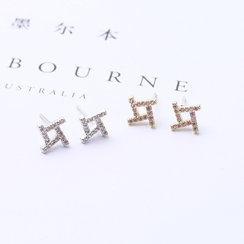 Pendientes Geo - Plateado Pendientes Geo - Plateado