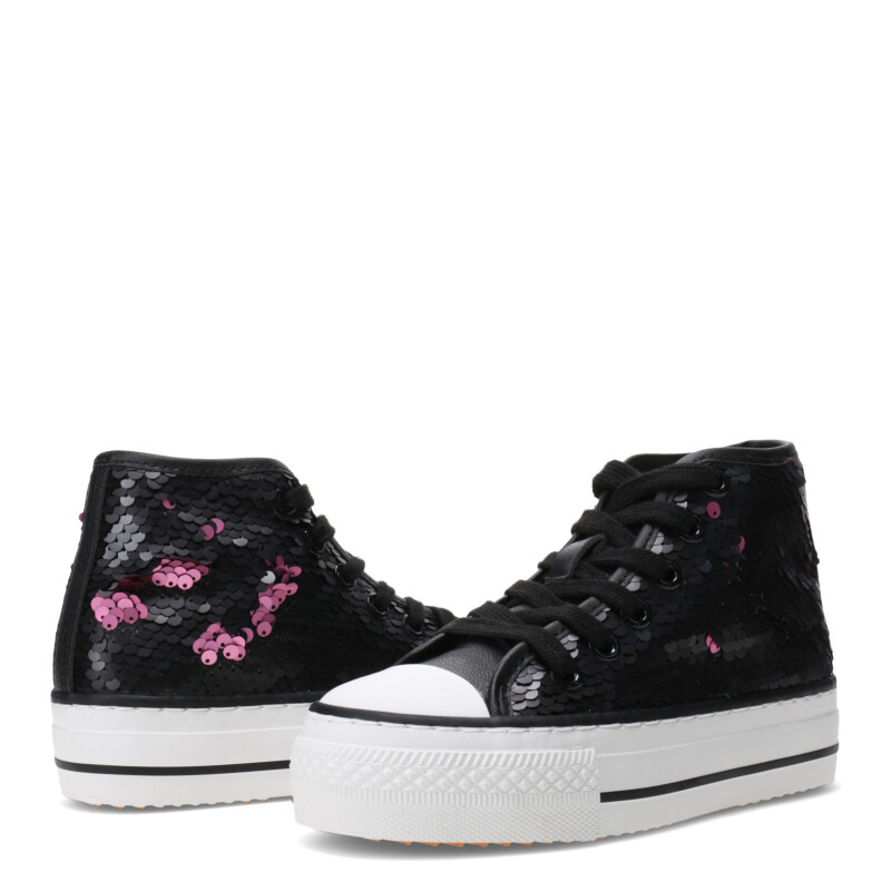 Championes de Niña Mini Miss Carol botita DIAMOND Negro