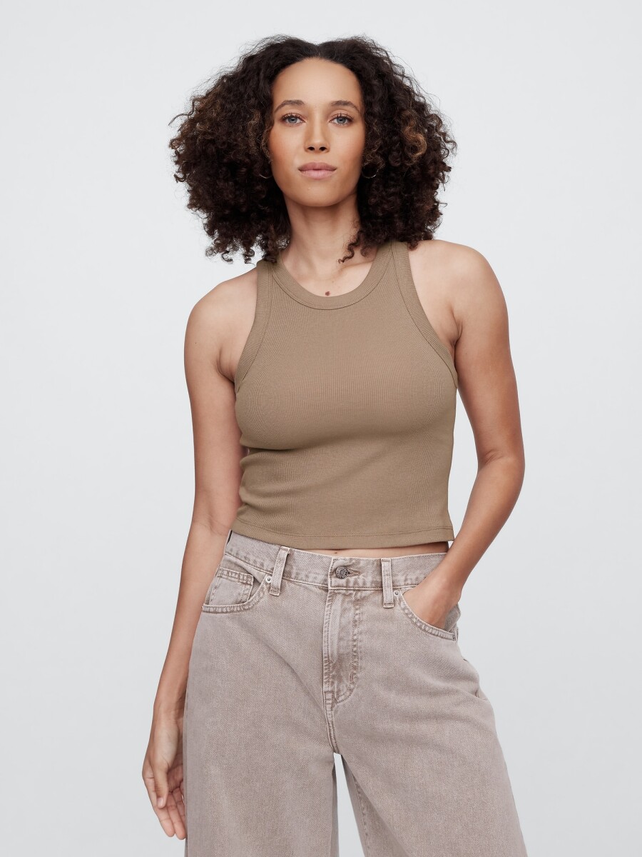 Musculosa Crop Mujer - Mountain Trail 17-0807 