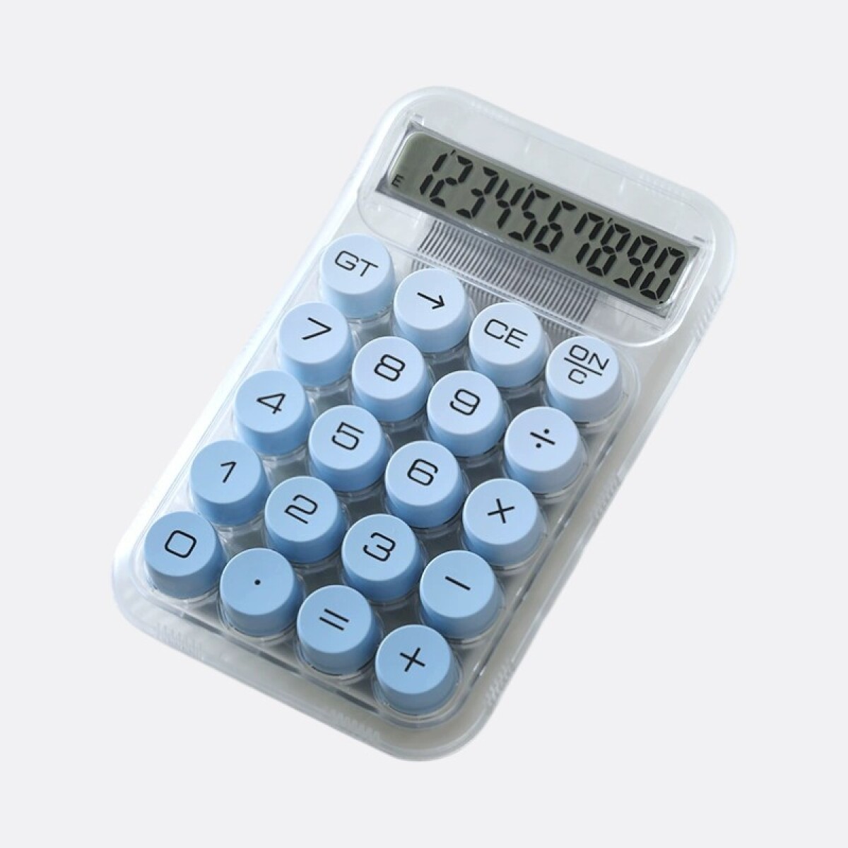 Calculadora Con Botones En Degradé - Celeste 