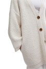 HERRINGBONE STITCH KIMONO Marfil