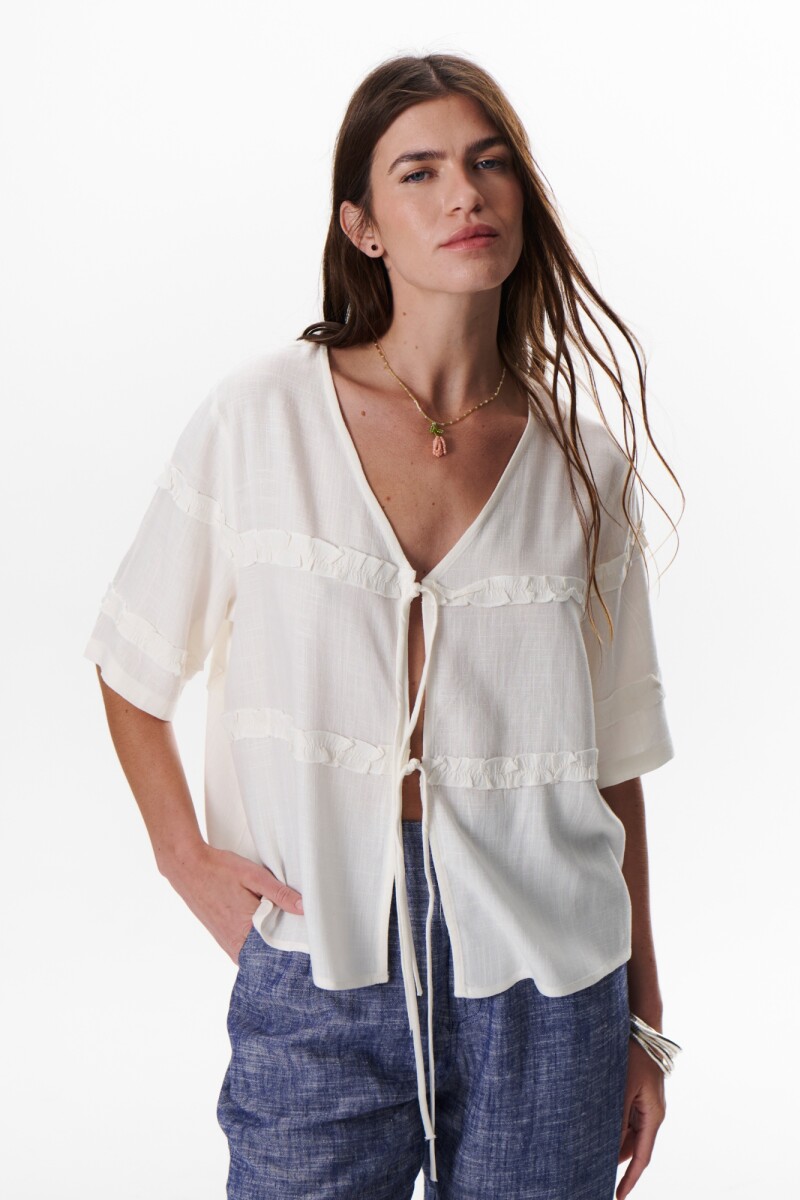 CHAQUETA ATAR BLANCO