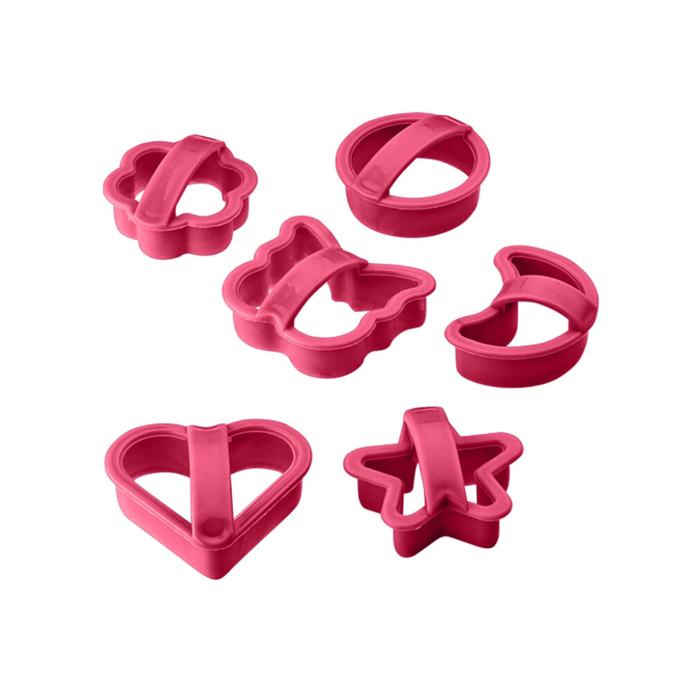 Set X6 Cortantes Galletitas Plástico Surtido SET X6 CORTANTES GALLETITAS PLASTICO SURTIDO