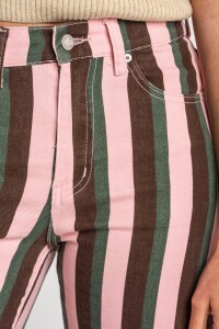 Jean Flared Rayado Multi