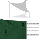 Toldo Vela Triangular Impermeable 100% 3.6m - verde Toldo Vela Triangular Impermeable 100% 3.6m - verde