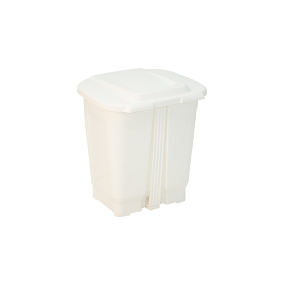 Basurero "T-FORCE" 15 Lt. en polipropileno blanco -TRAMONTINA TD0405