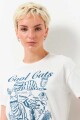 REMERA MUJER PIECE OF CAKE REMERA COOL CATS Blanco