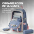 Set Mochila Impermeable Kawaii Estilo Coreano 5 Piezas Variante Color Lila