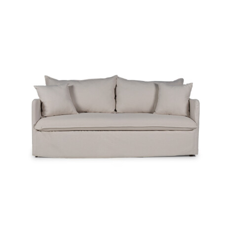 Sofá Snow con Funda - Tela Rústica - 2,5 cuerpos TD5260-1635 (Beige)