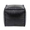 PUFF CUAD SIMIL CUERO NEGRO 45X45X40CM Unica