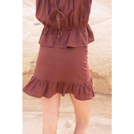 PRE VENTA Falda Ula Chocolate