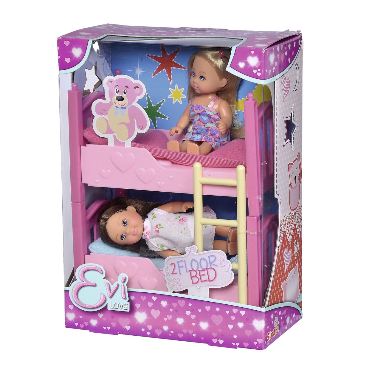 Set Muñeca Evi Love cuchetas incluye 2 muñecas 
