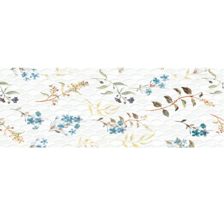 CERAMICA REVESTIMIENTO 33X57 BRILLO BLANCO DECORADO PIEZA GAMAS DE BLANCO